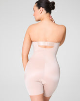 SPANXshapeâ„¢ Suit Your Fancy Strapless Cupped Mid-Thigh Bodysuit | Champagne Beige